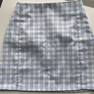 Blue / White Mini Skirt